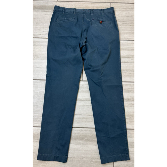 Brooks Brothers Red Fleece Men's 34x32 Pants Dark Green Chino Cotton‎ Blend - Picture 3 of 3